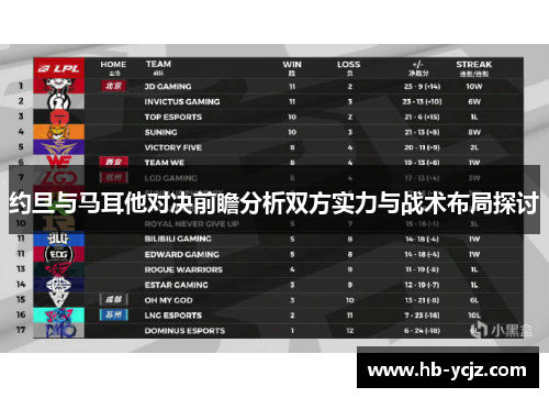 约旦与马耳他对决前瞻分析双方实力与战术布局探讨